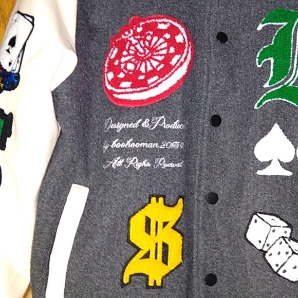 boohoo MAN varsity jacket, size S - Picture 3 of 12